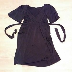 XOXO structured shoulder dress